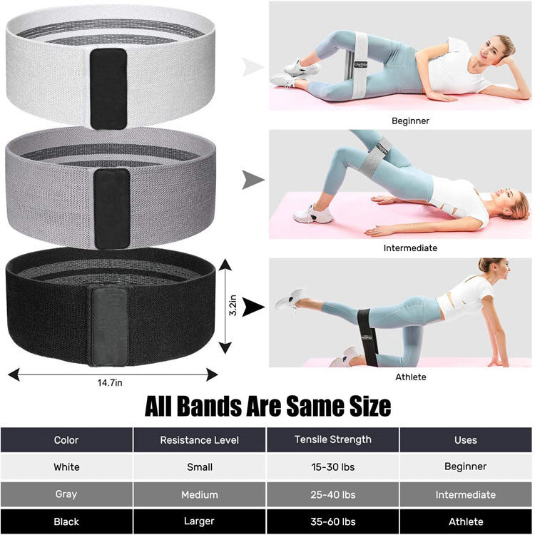 Fitness equipment elastic band hip ring - AhDohNai