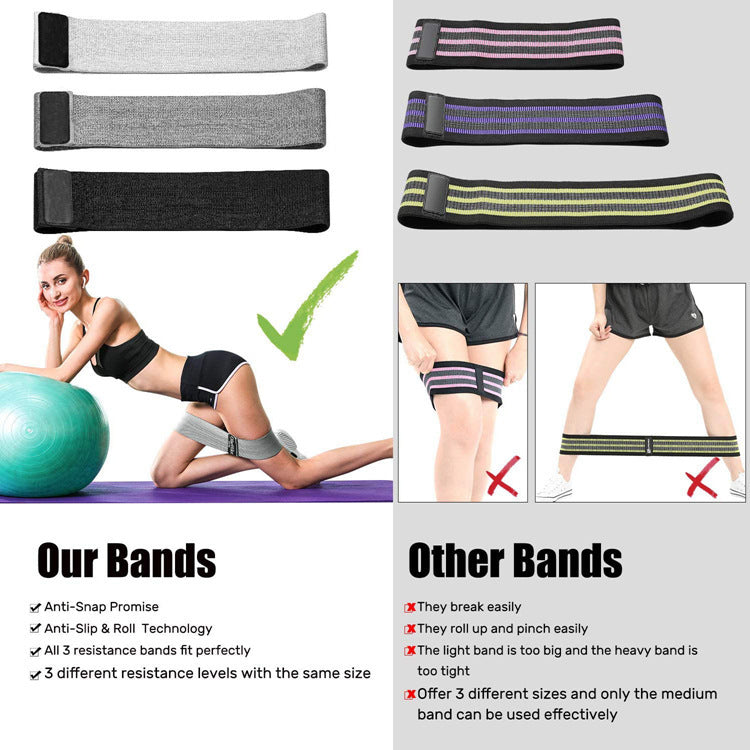 Fitness equipment elastic band hip ring - AhDohNai